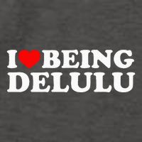 I Love Being Delulu I Heart Being Delulu Red Heart Delulu Vector Backpack