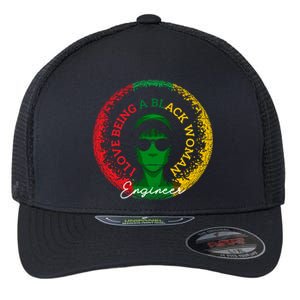 I Love Being A Black Engineer Black History Month Gift Flexfit Unipanel Trucker Cap