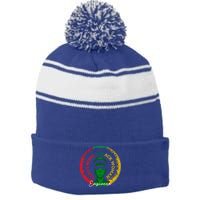 I Love Being A Black Engineer Black History Month Gift Stripe Pom Pom Beanie