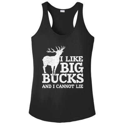 I Like Big Bucks And I Cannot Lie Deer Hunting Ladies PosiCharge Competitor Racerback Tank