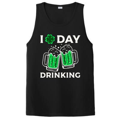 I Love Beer Day funny Drinking St Patricks Day PosiCharge Competitor Tank