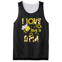 I Love Being A Oma Sunflower Bee Funny Mother's Day Mesh Reversible Basketball Jersey Tank