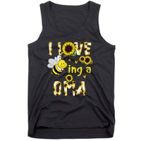 I Love Being A Oma Sunflower Bee Funny Mother's Day Tank Top