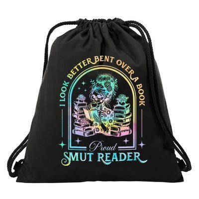 I Look Better Bent Over A Book Funny Romance Reader Drawstring Bag