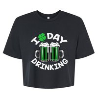 I Love Beer Day funny Drinking St Patricks Day Bella+Canvas Jersey Crop Tee