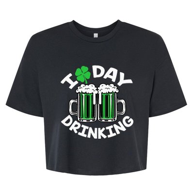 I Love Beer Day funny Drinking St Patricks Day Bella+Canvas Jersey Crop Tee