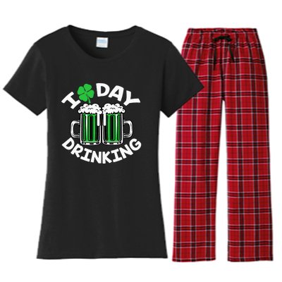 I Love Beer Day funny Drinking St Patricks Day Women's Flannel Pajama Set