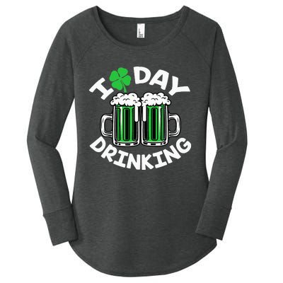 I Love Beer Day funny Drinking St Patricks Day Women's Perfect Tri Tunic Long Sleeve Shirt