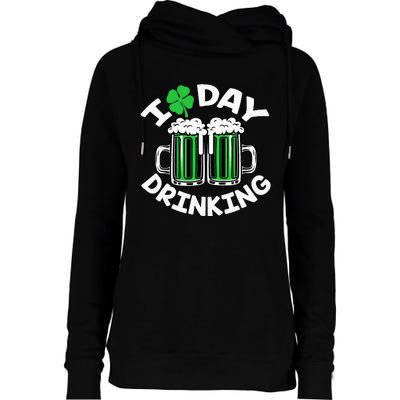 I Love Beer Day funny Drinking St Patricks Day Womens Funnel Neck Pullover Hood