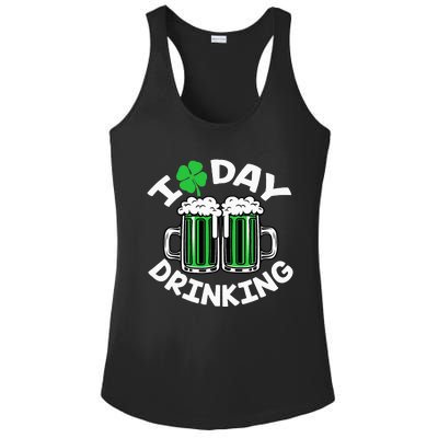 I Love Beer Day funny Drinking St Patricks Day Ladies PosiCharge Competitor Racerback Tank