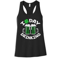 I Love Beer Day funny Drinking St Patricks Day Women's Racerback Tank