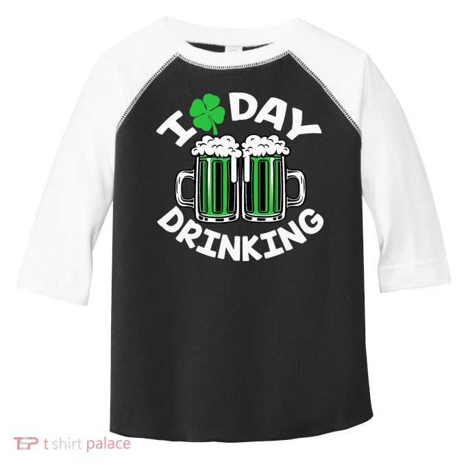 I Love Beer Day funny Drinking St Patricks Day Toddler Fine Jersey T-Shirt