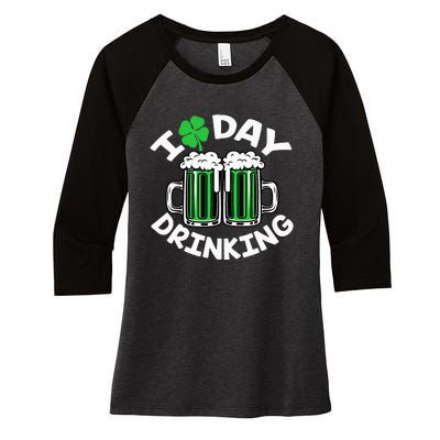 I Love Beer Day funny Drinking St Patricks Day Women's Tri-Blend 3/4-Sleeve Raglan Shirt