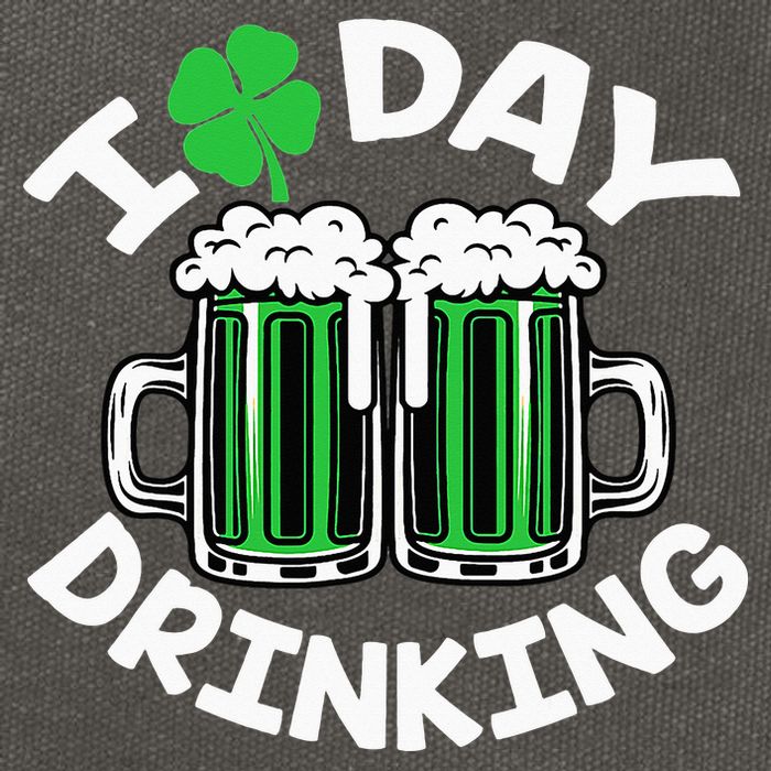 I Love Beer Day funny Drinking St Patricks Day Cotton Canvas Backpack