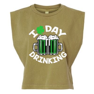 I Love Beer Day funny Drinking St Patricks Day Garment-Dyed Women's Muscle Tee