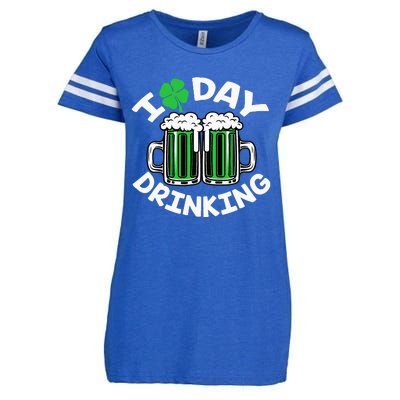 I Love Beer Day funny Drinking St Patricks Day Enza Ladies Jersey Football T-Shirt