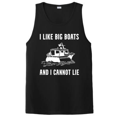 I Like Boats Funny Boat Lover Boater Dad Fishing Boating Gift PosiCharge Competitor Tank