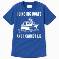 I Like Boats Funny Boat Lover Boater Dad Fishing Boating Gift Tall T-Shirt