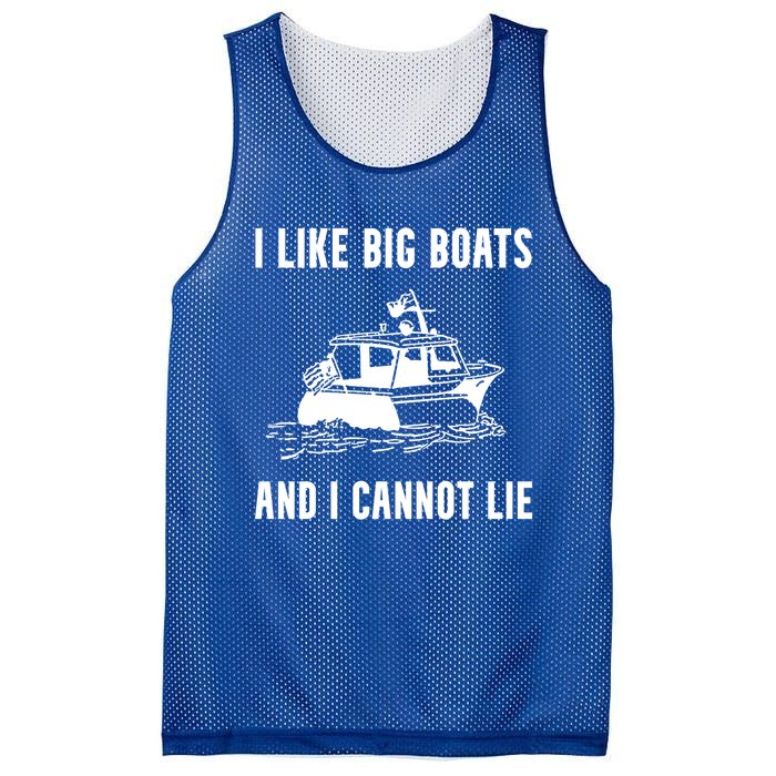 I Like Boats Funny Boat Lover Boater Dad Fishing Boating Gift Mesh Reversible Basketball Jersey Tank