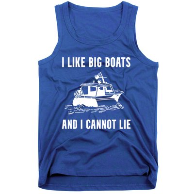 I Like Boats Funny Boat Lover Boater Dad Fishing Boating Gift Tank Top