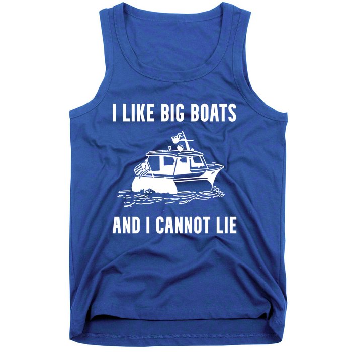 I Like Boats Funny Boat Lover Boater Dad Fishing Boating Gift Tank Top