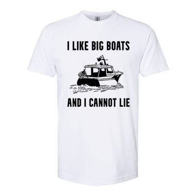 I Like Boats Funny Boat Lover Boater Dad Fishing Boating Gift Softstyle CVC T-Shirt