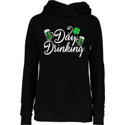 I Love Beer Day funny Drinking St Patricks Day Womens Funnel Neck Pullover Hood