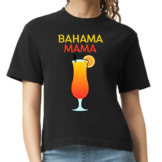 I Love Bahama Mama Always At The Bar With This Cocktail Gift Comfort Colors Boxy T-Shirt