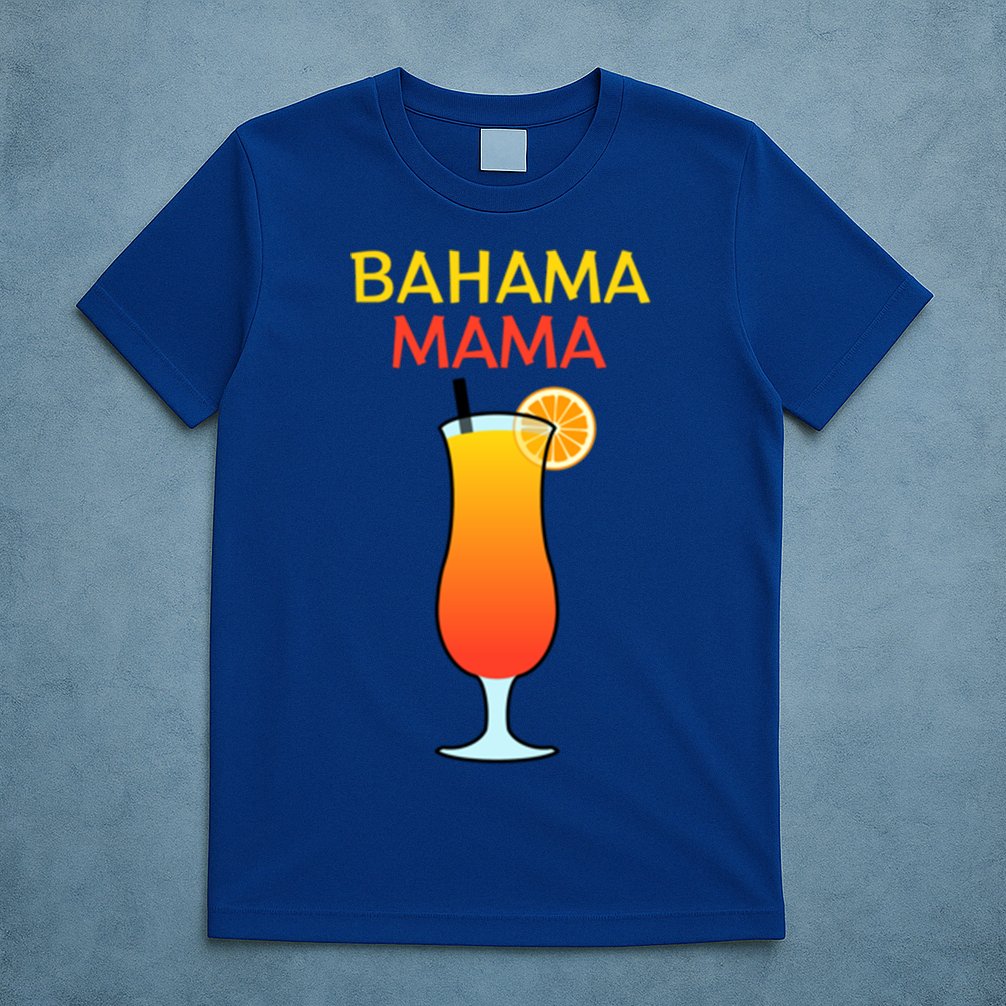 I Love Bahama Mama Always At The Bar With This Cocktail Gift T-Shirt
