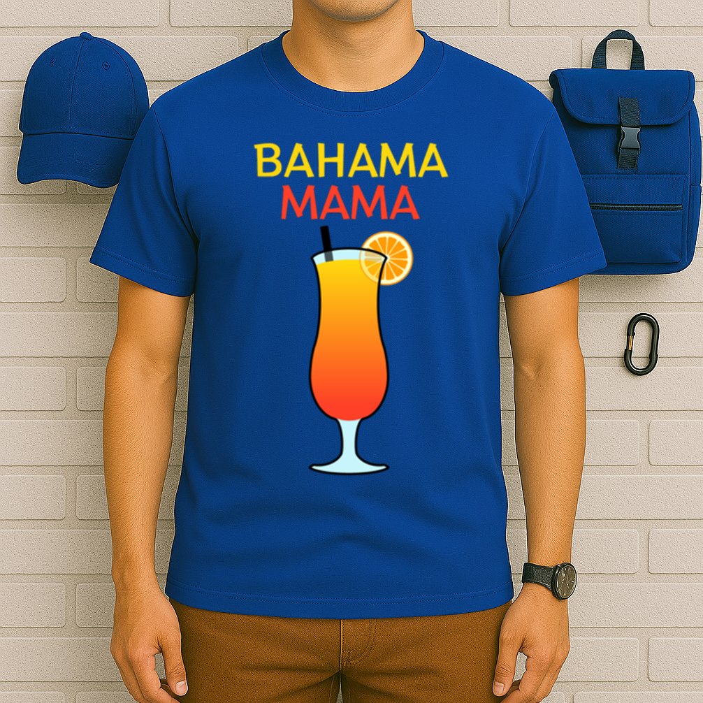 I Love Bahama Mama Always At The Bar With This Cocktail Gift T-Shirt