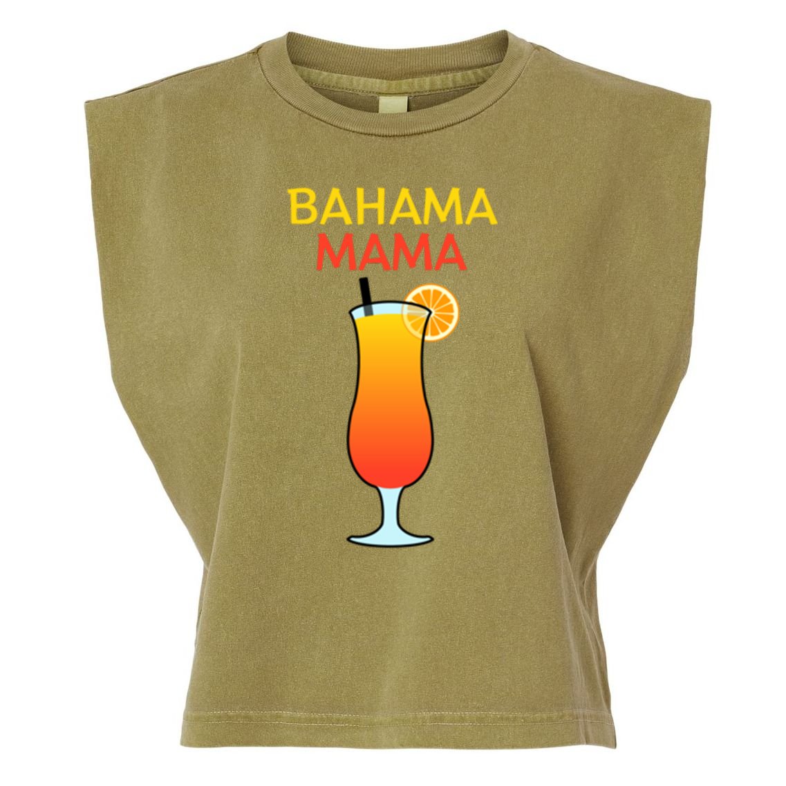 I Love Bahama Mama Always At The Bar With This Cocktail Gift Garment-Dyed Women's Muscle Tee