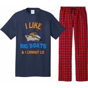 I Like Big Boats And I Cannot Lie. Funny Cool Cruise Pajama Set