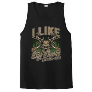 I Like Big Bucks I Cannot Lie Funny Hunting Saying Gift PosiCharge Competitor Tank