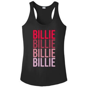 I Love Billie First Name Billie Ladies PosiCharge Competitor Racerback Tank