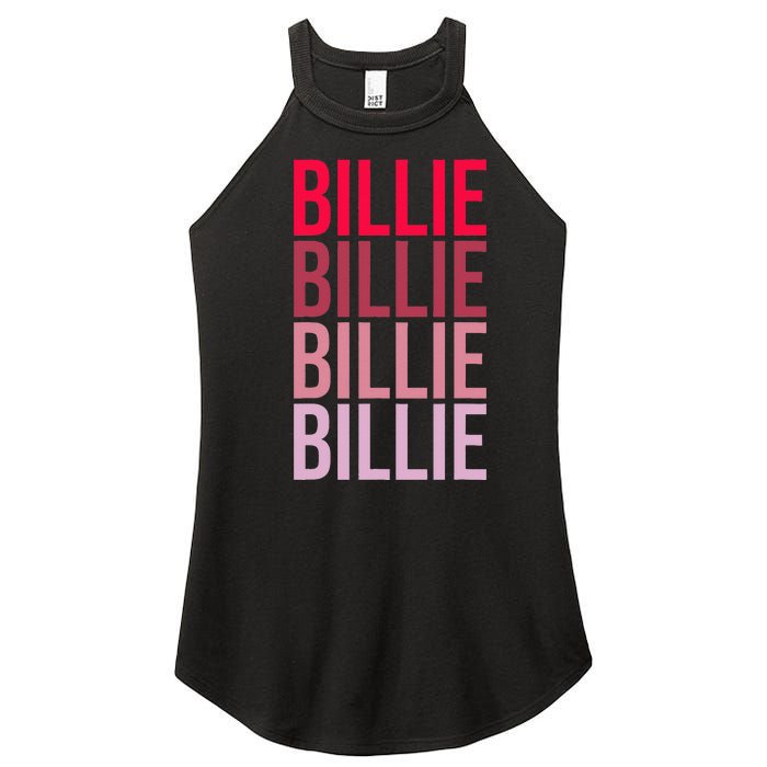 I Love Billie First Name Billie Women's Perfect Tri Rocker Tank