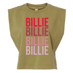 I Love Billie First Name Billie Garment-Dyed Women's Muscle Tee