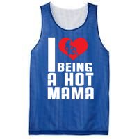 I Love Being A Hot Mama Gift In Heart Great Gift Mesh Reversible Basketball Jersey Tank