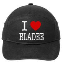 I Love Bladee 7-Panel Snapback Hat