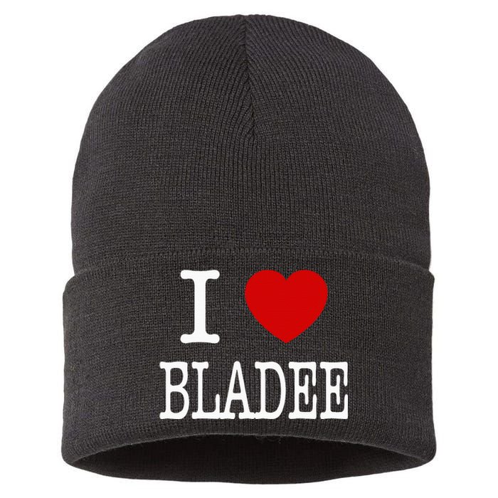 I Love Bladee Sustainable Knit Beanie