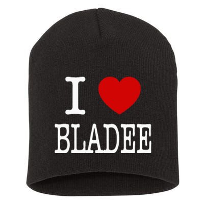 I Love Bladee Short Acrylic Beanie