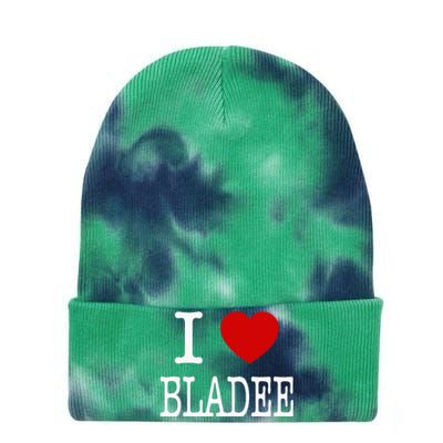 I Love Bladee Tie Dye 12in Knit Beanie