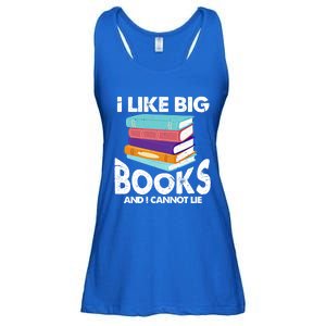 I Like Big Books And I Cannot Lie Funny Bookworm Cool Gift Ladies Essential Flowy Tank