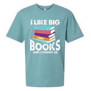 I Like Big Books And I Cannot Lie Funny Bookworm Cool Gift Sueded Cloud Jersey T-Shirt