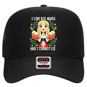 I Like Big Mugs Oktoberfest Bavarian Munich Beer Festival High Crown Mesh Back Trucker Hat