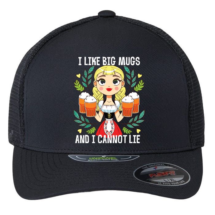 I Like Big Mugs Oktoberfest Bavarian Munich Beer Festival Flexfit Unipanel Trucker Cap