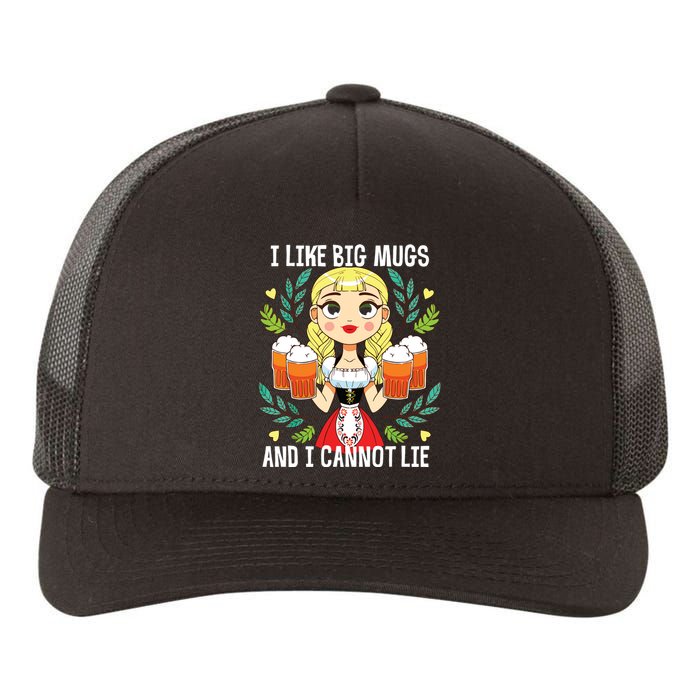 I Like Big Mugs Oktoberfest Bavarian Munich Beer Festival Yupoong Adult 5-Panel Trucker Hat