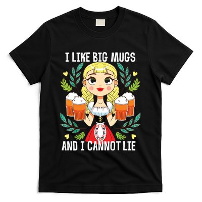 I Like Big Mugs Oktoberfest Bavarian Munich Beer Festival T-Shirt