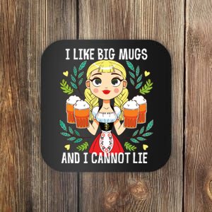 I Like Big Mugs Oktoberfest Bavarian Munich Beer Festival Coaster