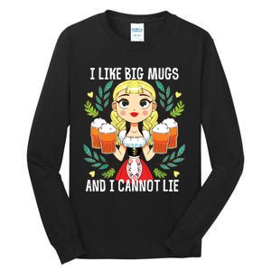 I Like Big Mugs Oktoberfest Bavarian Munich Beer Festival Tall Long Sleeve T-Shirt