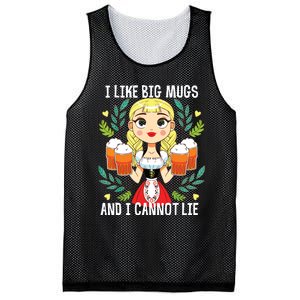 I Like Big Mugs Oktoberfest Bavarian Munich Beer Festival Mesh Reversible Basketball Jersey Tank